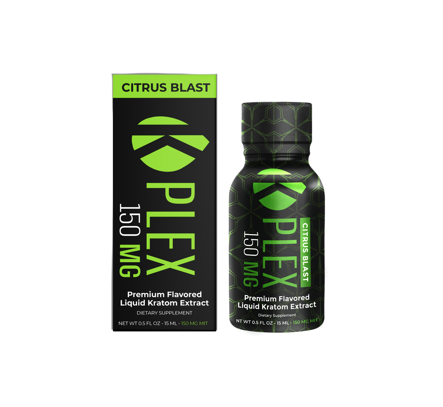 150MG MIT K-Plex Citrus Blast Kratom Extract Shot
