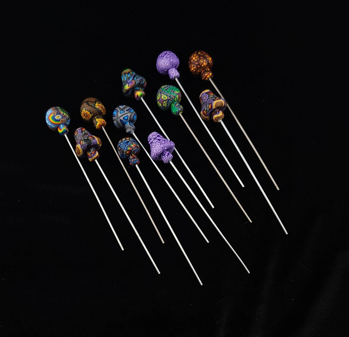 6" Fimo Mushroom Poker