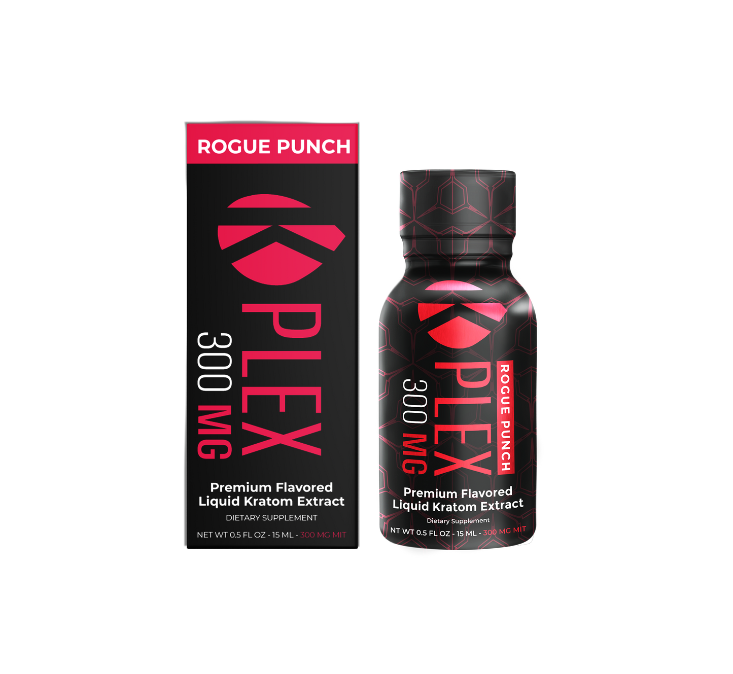 300MG MIT K-Plex Rogue Punch Kratom Extract Shot