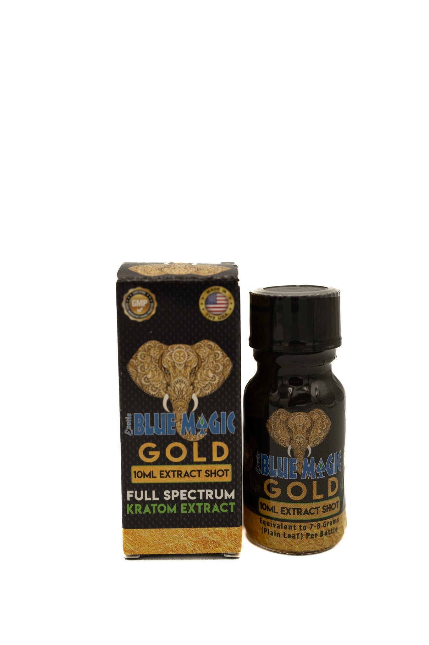 Blue Magic Kratom Gold 110 MIT Shots 10ML