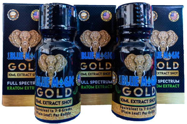Blue Magic Kratom Gold 110 MIT Shots 10ML