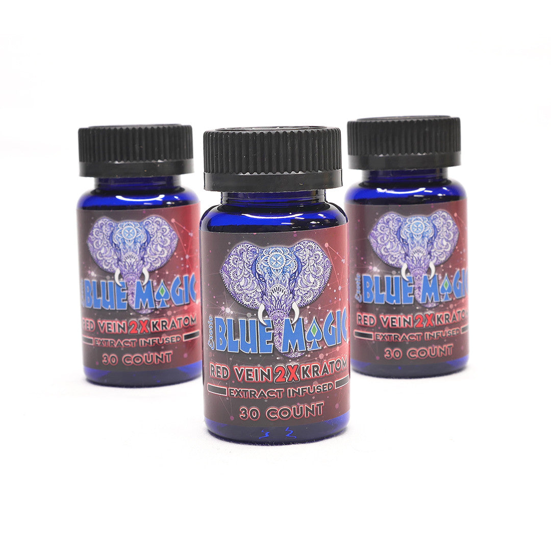 Blue Magic Red Vein 2X Extract 120 Ct Capsules