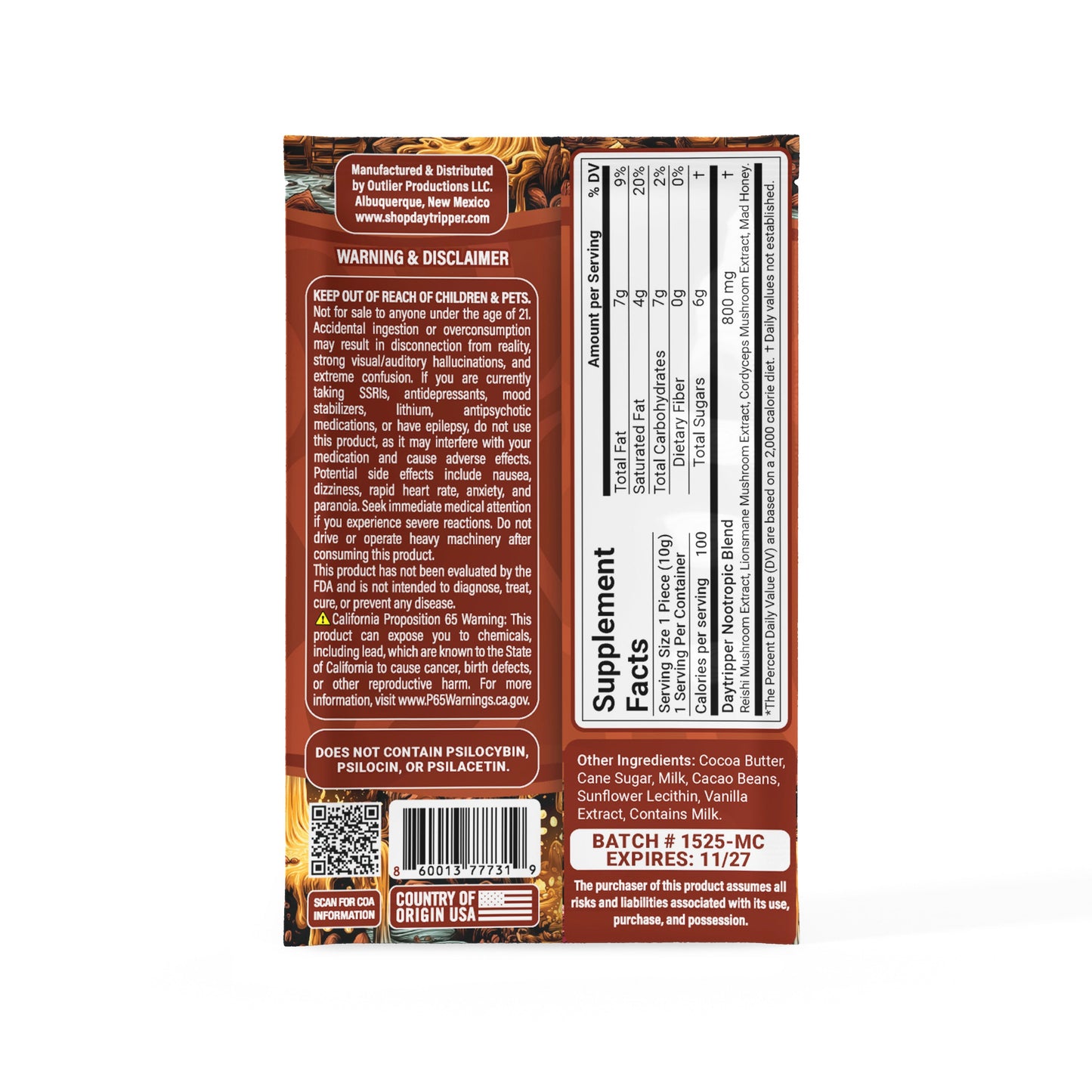 1-Piece Artisan Mushy Chocolate