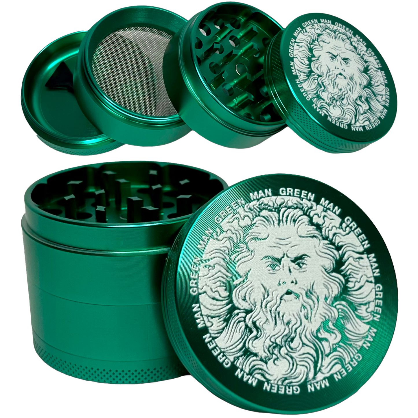 2" 50mm 4 Piece Greenman Grinder