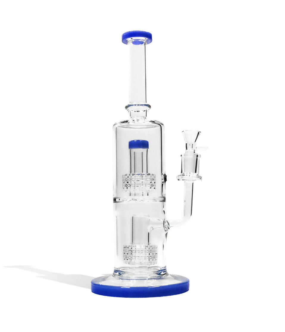 10 Inch Water Pipe with Double Showerhead Perc and 14mm Funnel Bowl