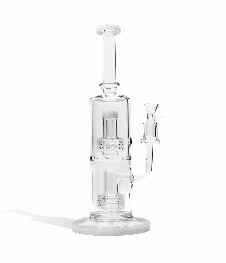 10 Inch Water Pipe with Double Showerhead Perc and 14mm Funnel Bowl