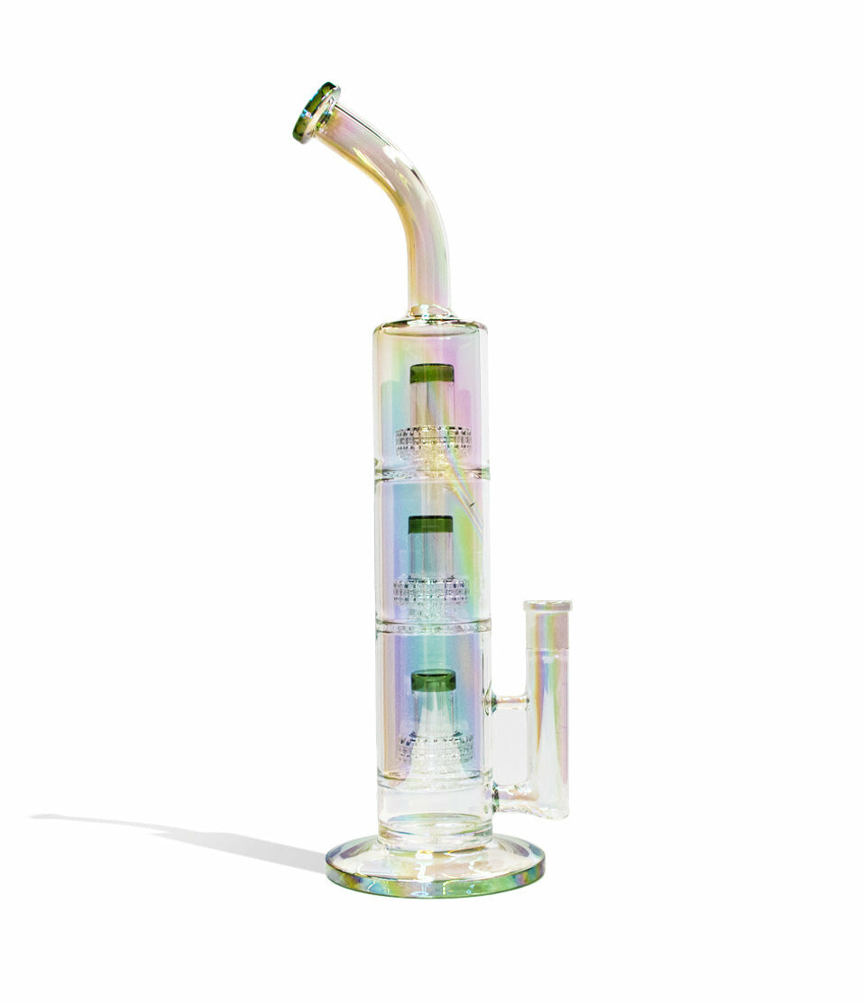 18 inch Electro Plated Triple Perc Water Pipe