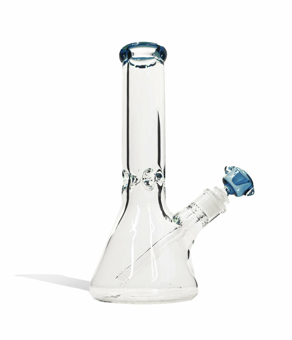 12 inch Beaker Water Pipe with Ice Pinch and Colored Bowl