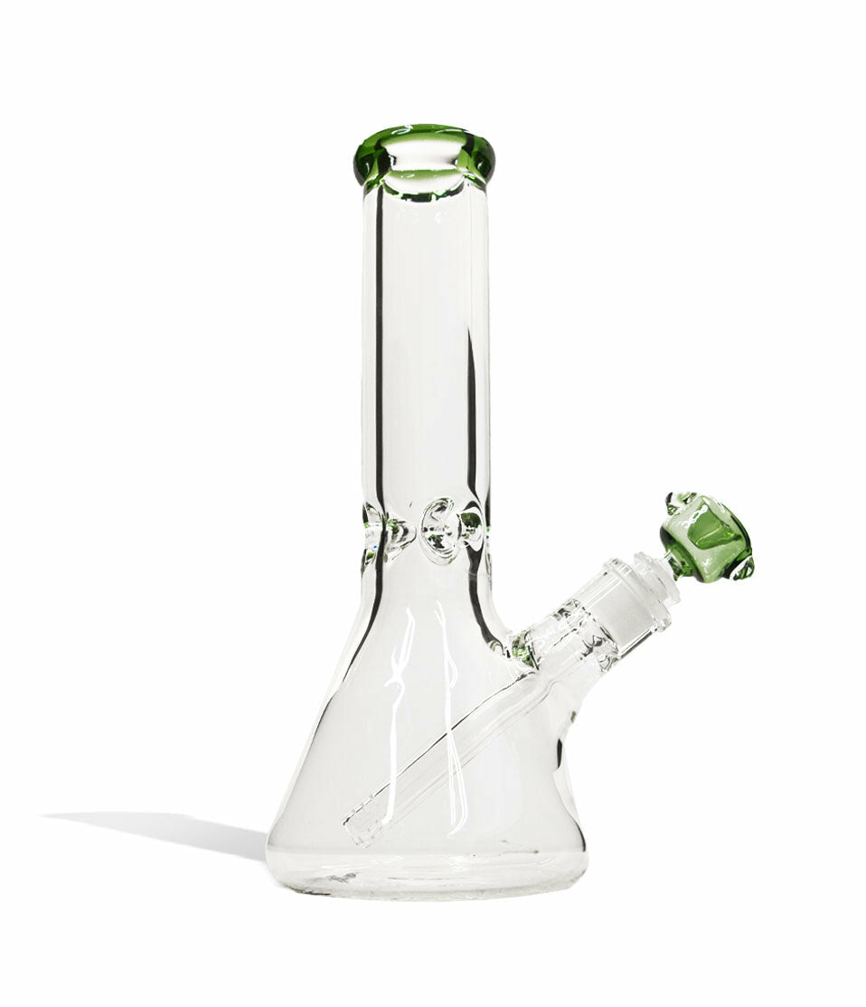 12 inch Beaker Water Pipe with Ice Pinch and Colored Bowl
