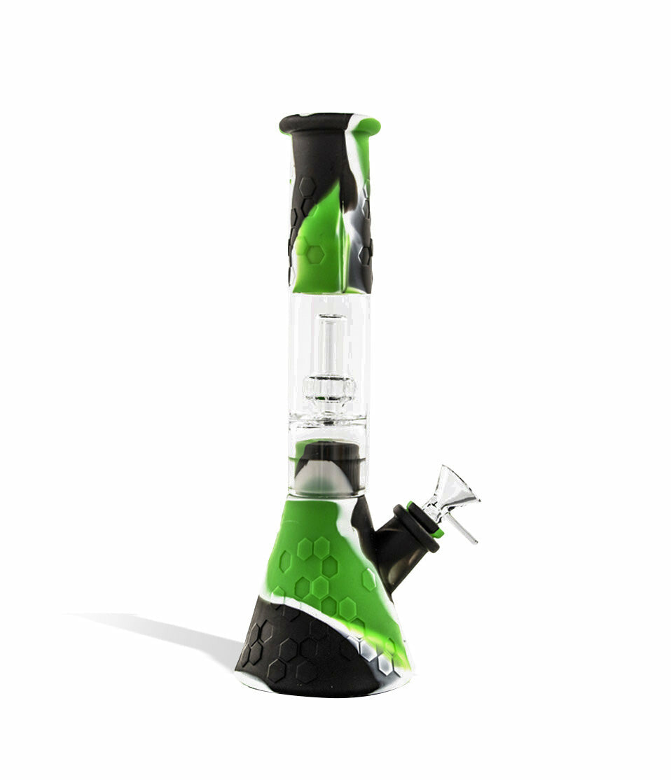 12 inch Silicone Water Pipe with Removeable Glass Percolator