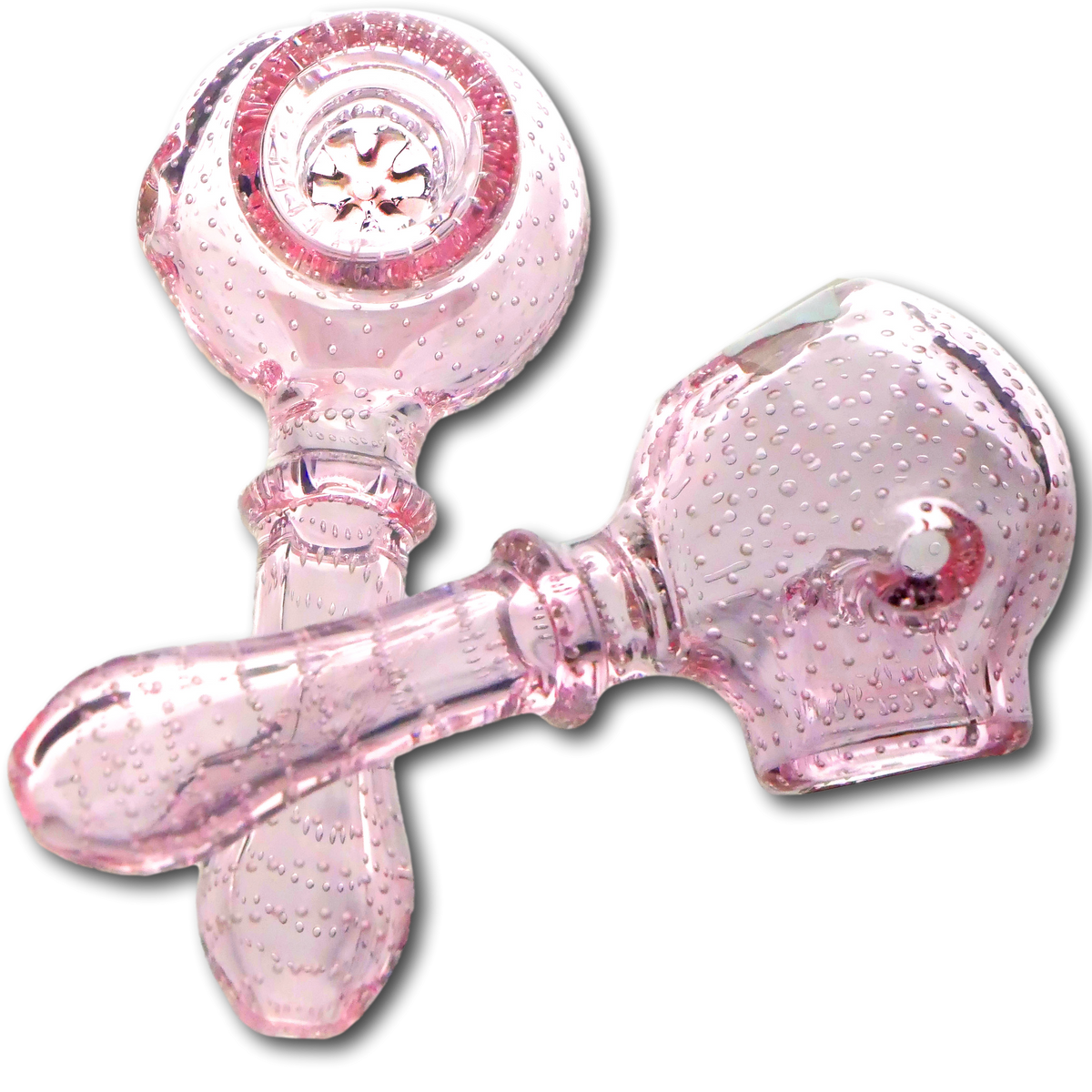 BLOWOUT! 4" Pink Bubble Trap W/ Screen Bowl
