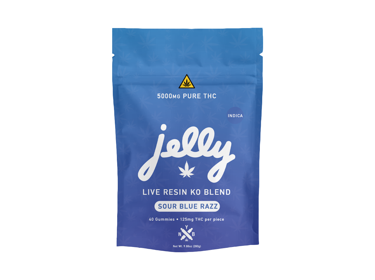 Jelly KO Live Resin Blend 5,000mg Gummy Bag