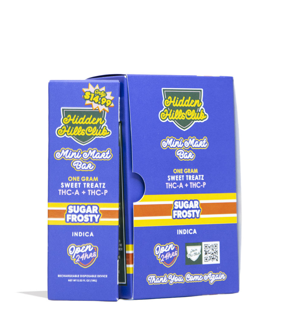Sugar Frosty Hidden Hills Mini Mart Sweet Treatz 1g THC-A and THC-P Disposable 5pk Front  View on White Background