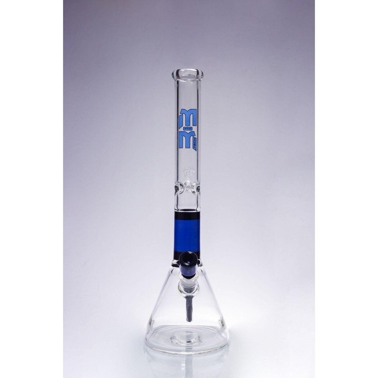 Waterpipe Color Ring Fortress Beaker by M&M Tech - M&M Tech Glass