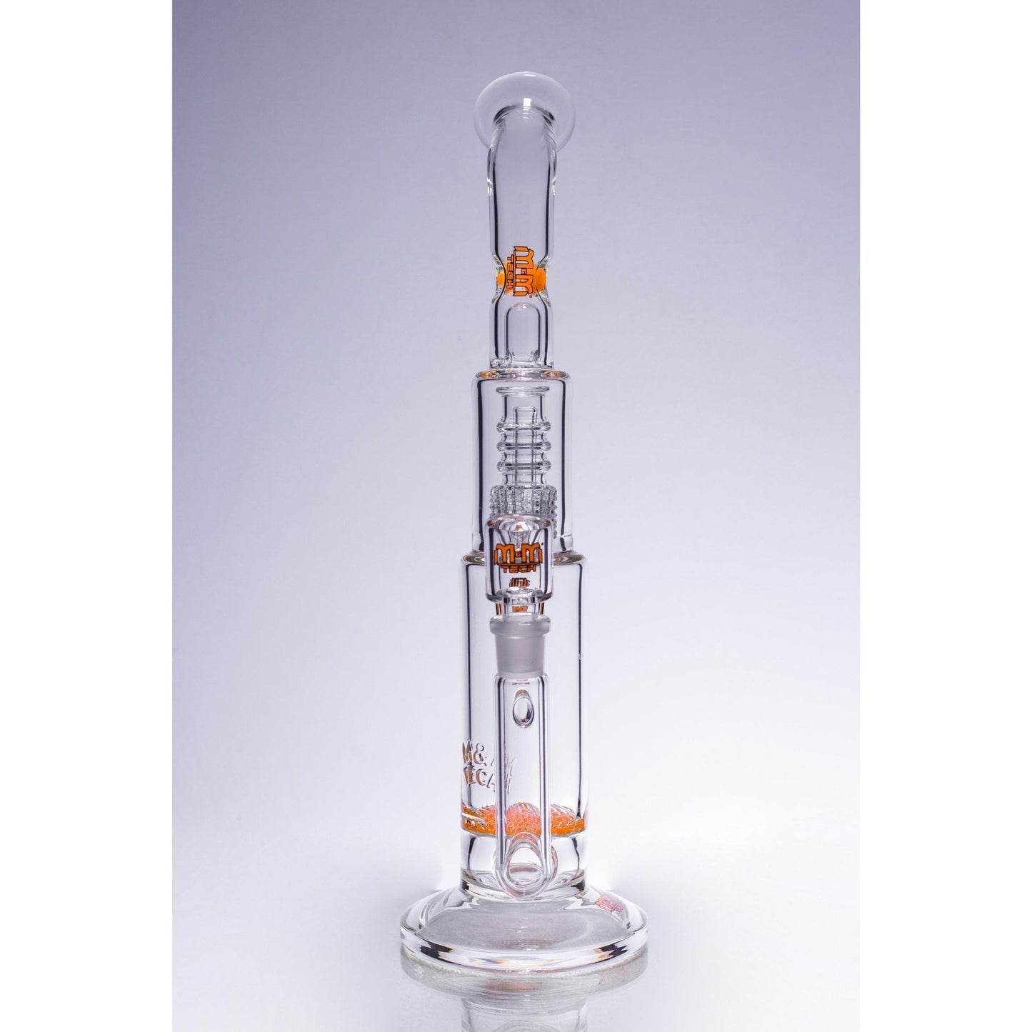 Waterpipe Latticeandelier Bent Neck by M&M Tech - M&M Tech Glass