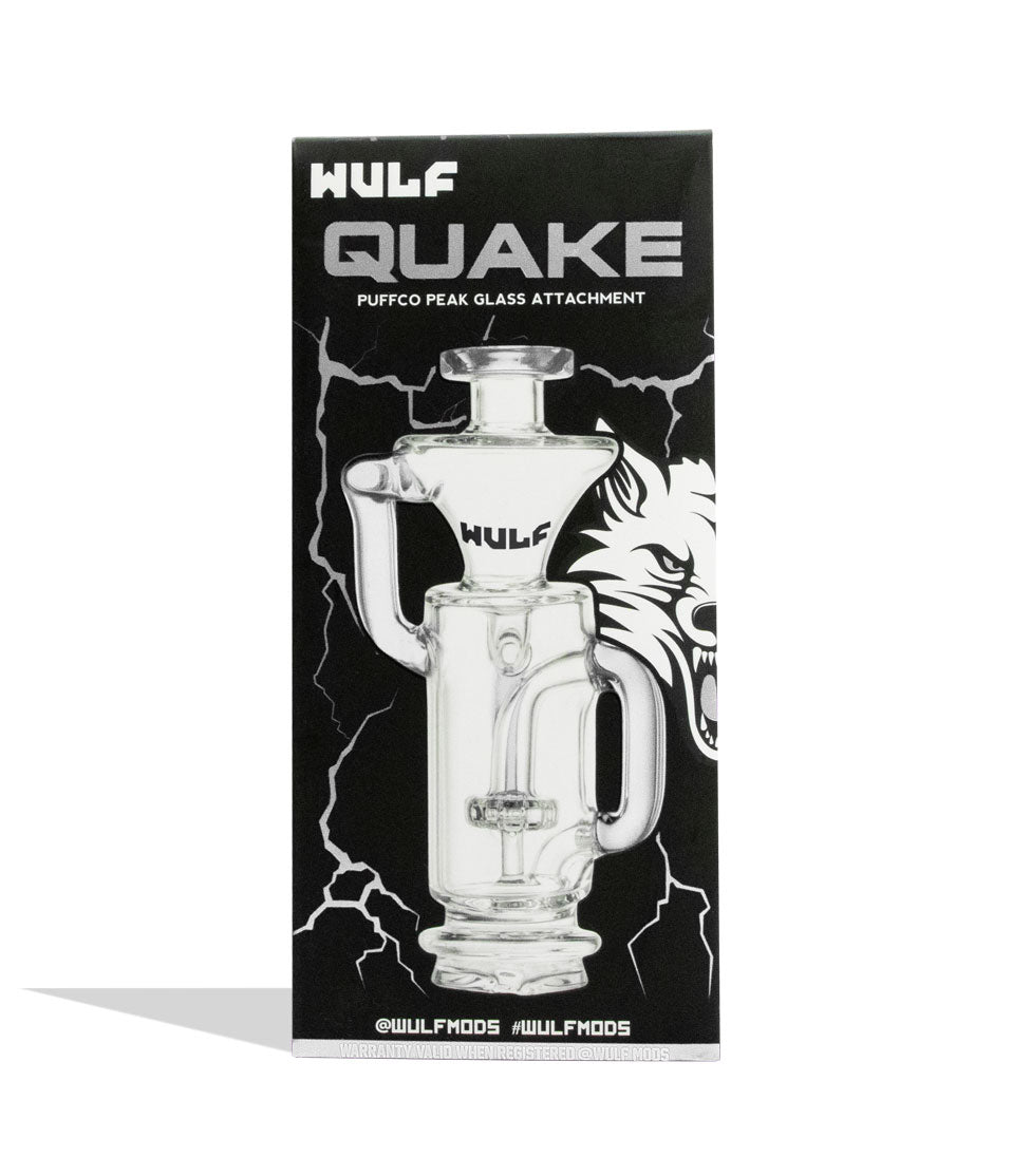 Clear Wulf Mods Quake Puffco Peak Top packaging on white background