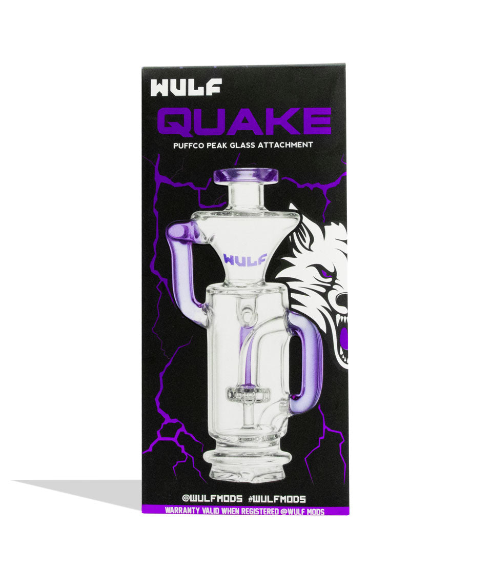 Purple Wulf Mods Quake Puffco Peak Top packaging on white background