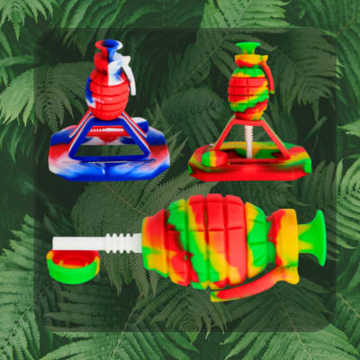 3 PACK 14mm Silicone Grenade Nectar Straw