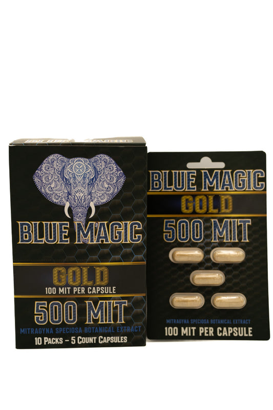 Blue Magic Kratom Gold Extract 100MIT Capsules