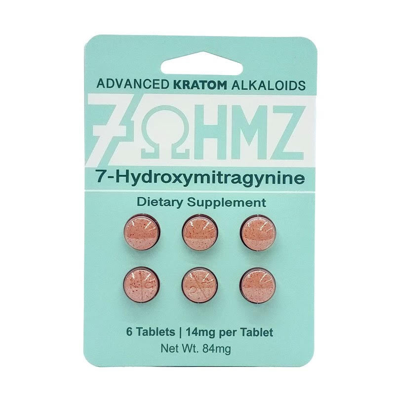 Advanced Kratom Alkaloids 7-Hyroxymitragynine 14mg -6 Pack