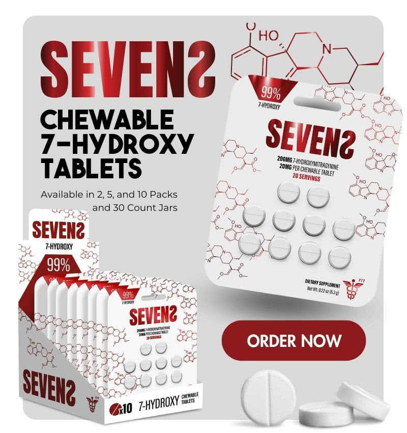 SEVENS CHEWABLE 7-HYDROXY TABLETS