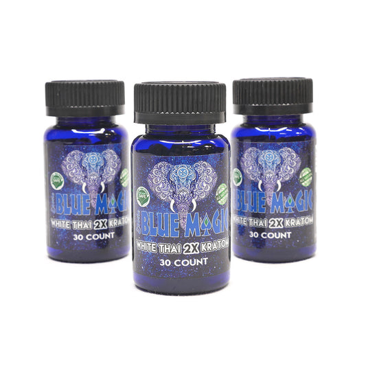 Blue Magic White Thai 2X Extract 120 Ct Capsules