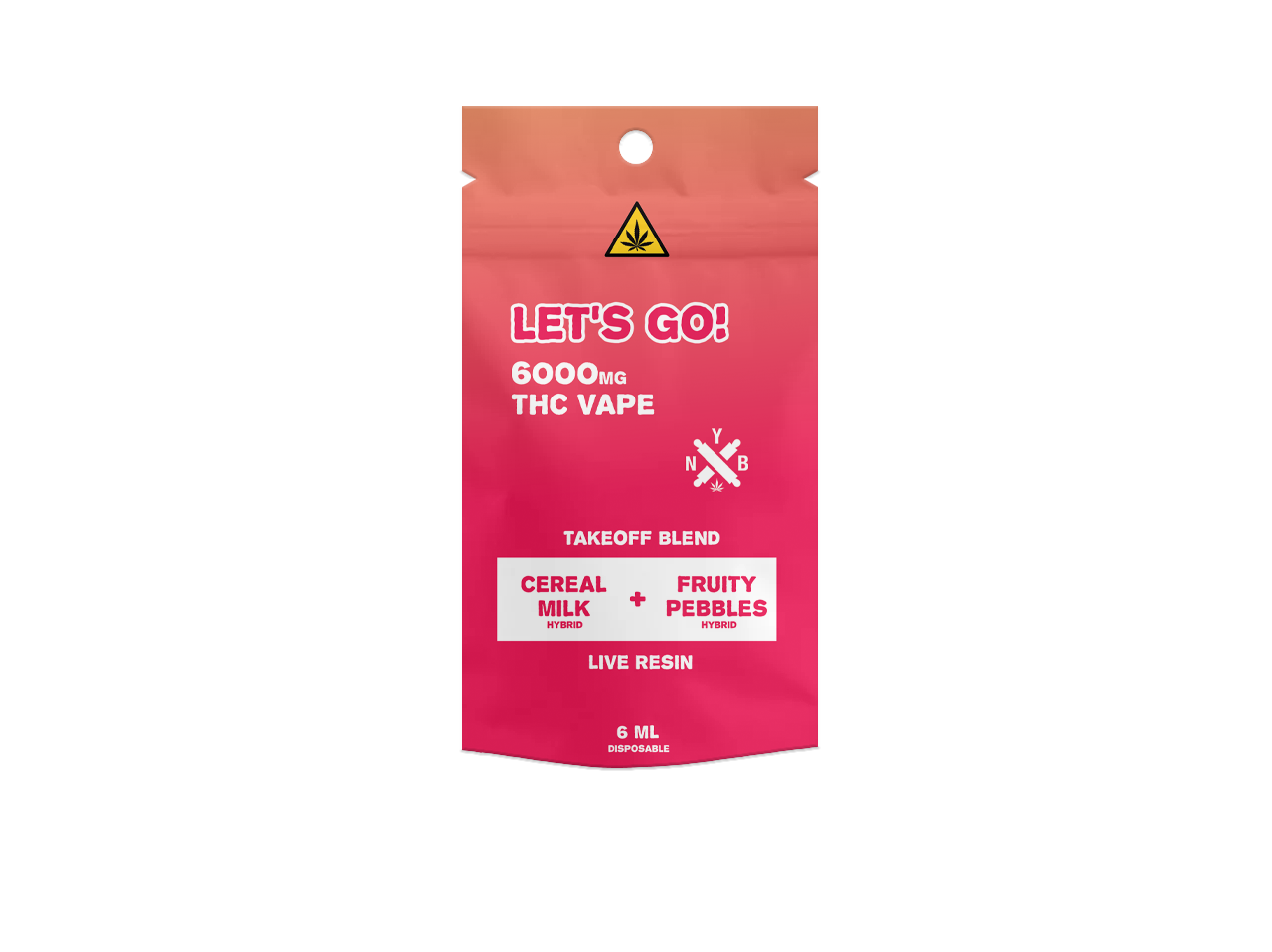 NYB 6ml Takeoff Live Resin Blend Disposable Vape