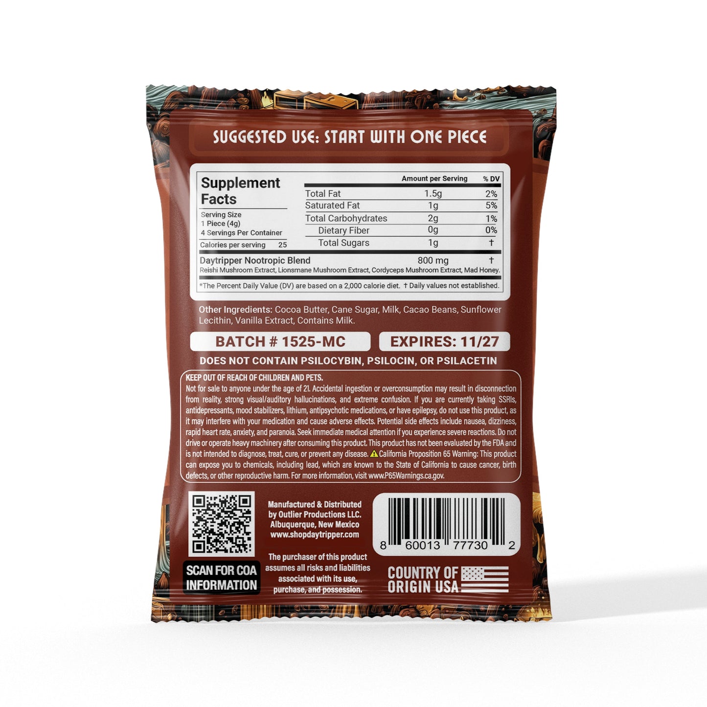 4-Piece Artisan Mushy Chocolate