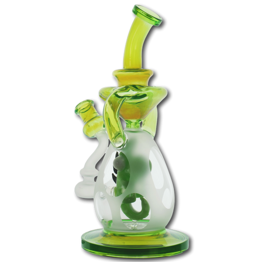 11" Color Fumed Dinosaur in an Egg Recycler