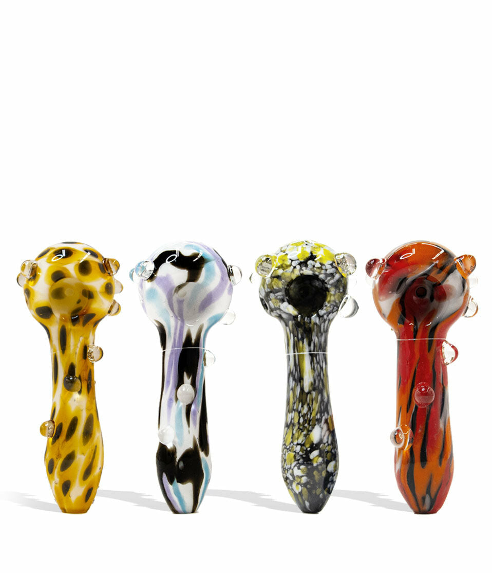Empire Glassworks Assorted Psychedelic Spoon Hand Pipe 4pk