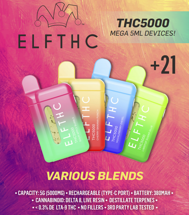 ELF THC 5000 Puffs