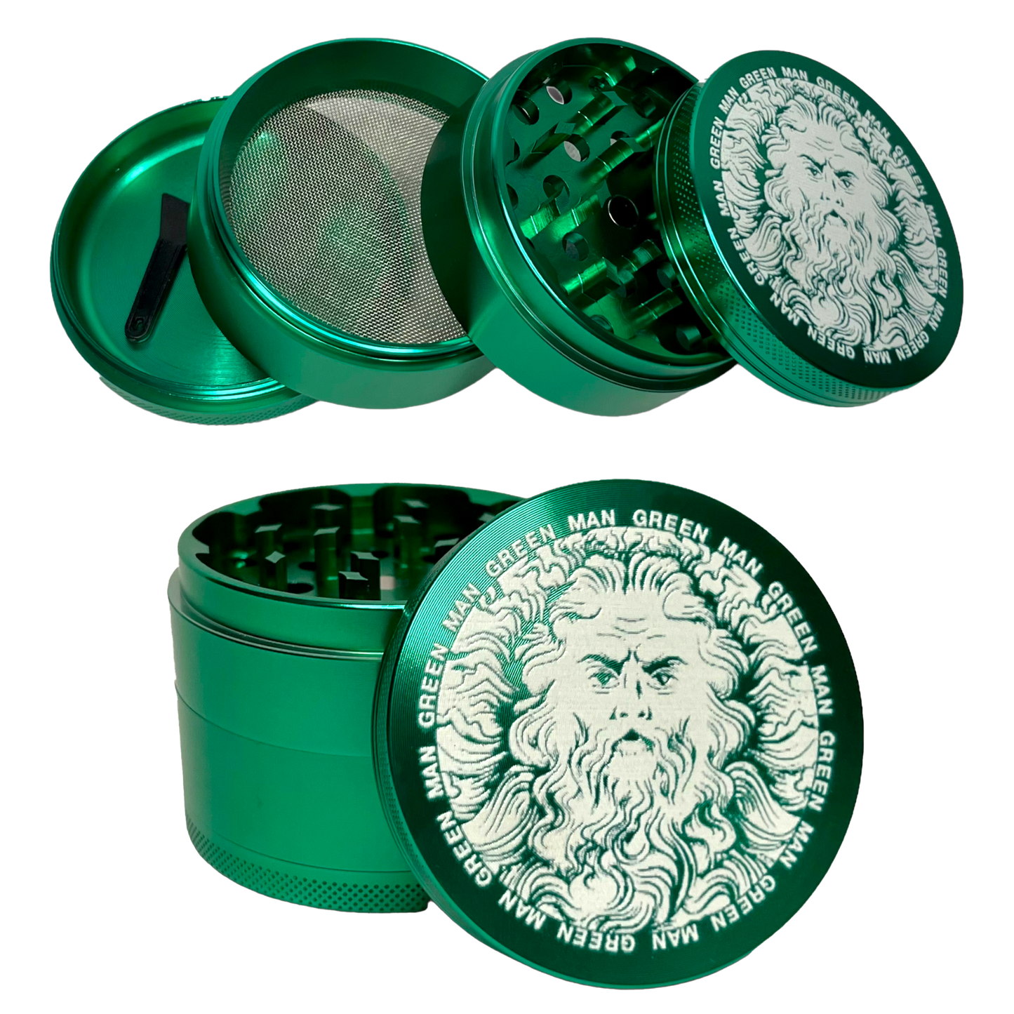 2.5" 63mm 4 Piece Greenman Grinder