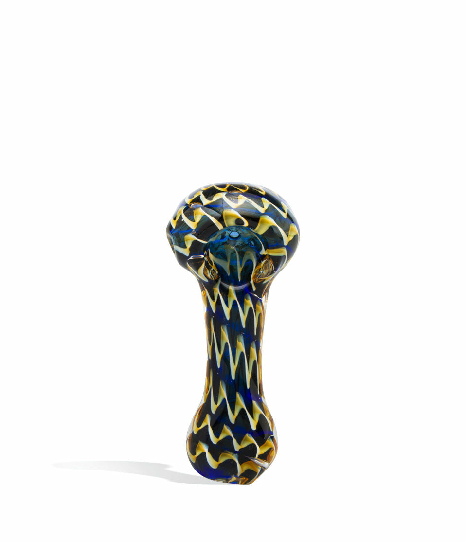 3 inch Double Glass Fancy Gold Hand Pipe