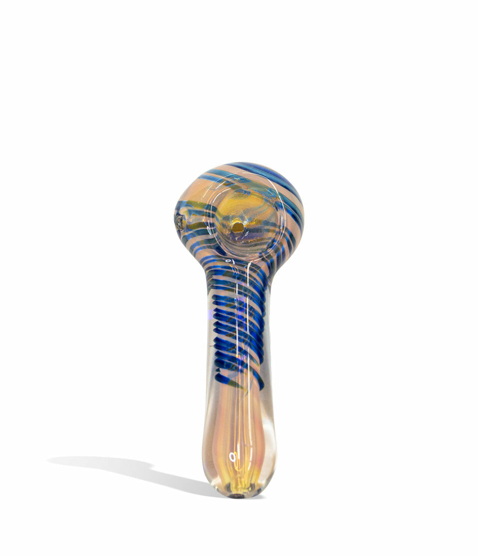4 inch Silver and Gold Fumed Hand Pipe