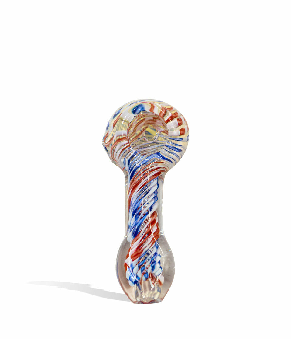 4 inch Full Colored Twisted Design Hand Pipe