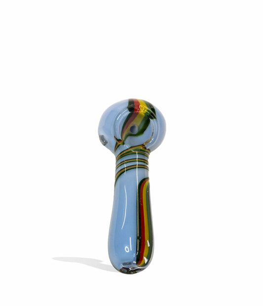 4 inch Milky Slime Hand Pipe with Rasta design