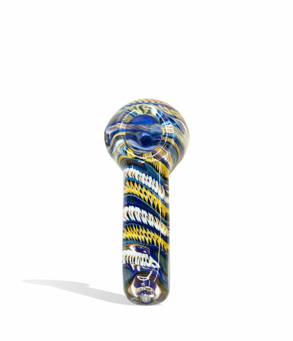 4 Inch Double Glass Flat Sided Hand Pipe