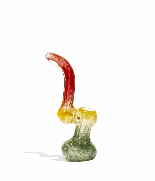 6 Inch Rasta Fritted Bubbler