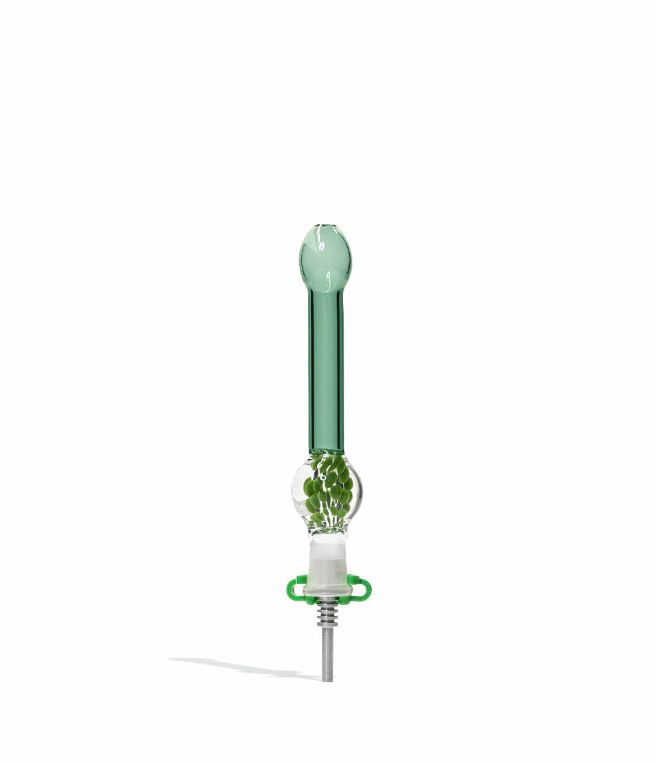 Glass Nectar Straw with Marbles and 10mm Tip