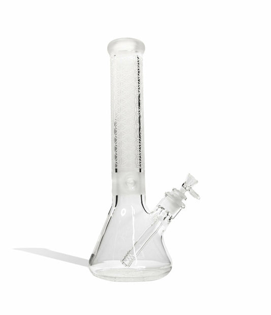 15 inch Premium Etched Beaker Water Pipe