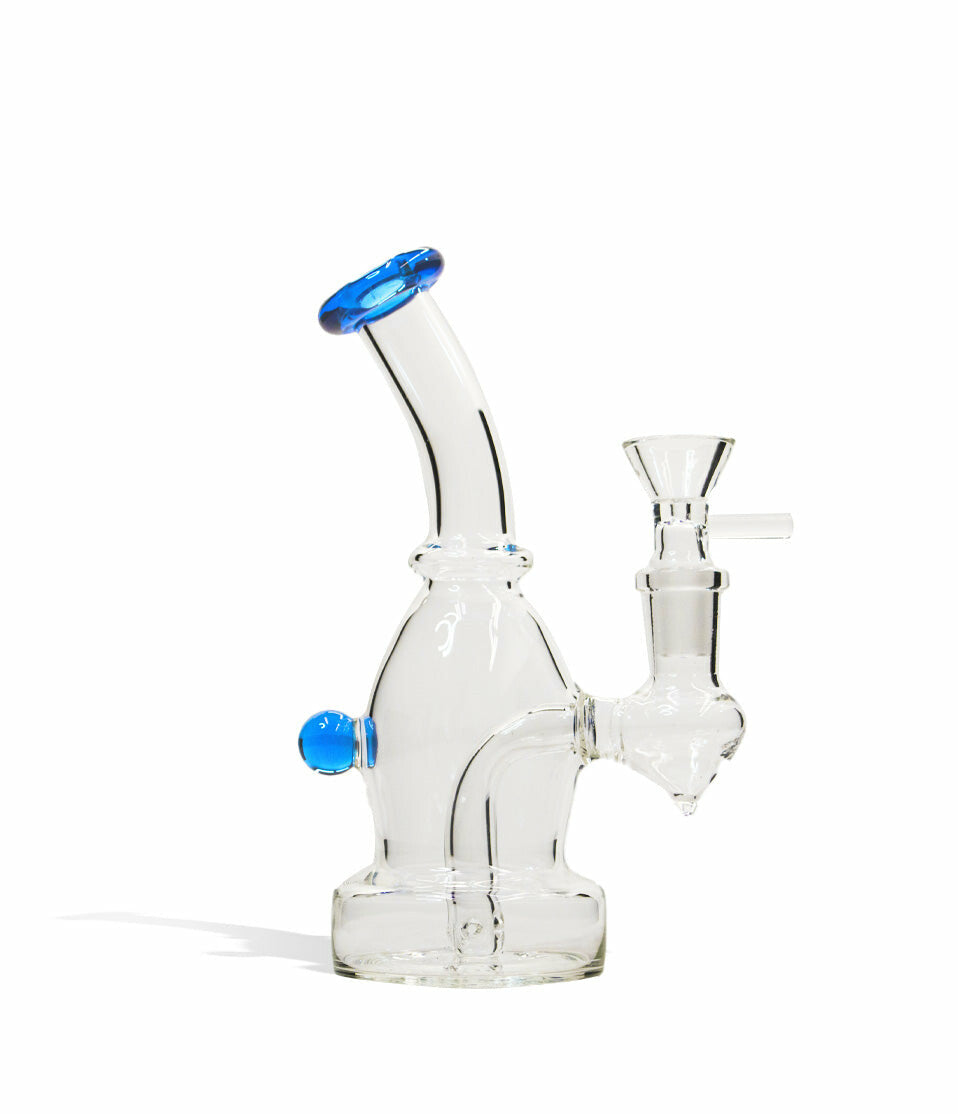 6 Inch Glass Water Pipe with Colored Lip