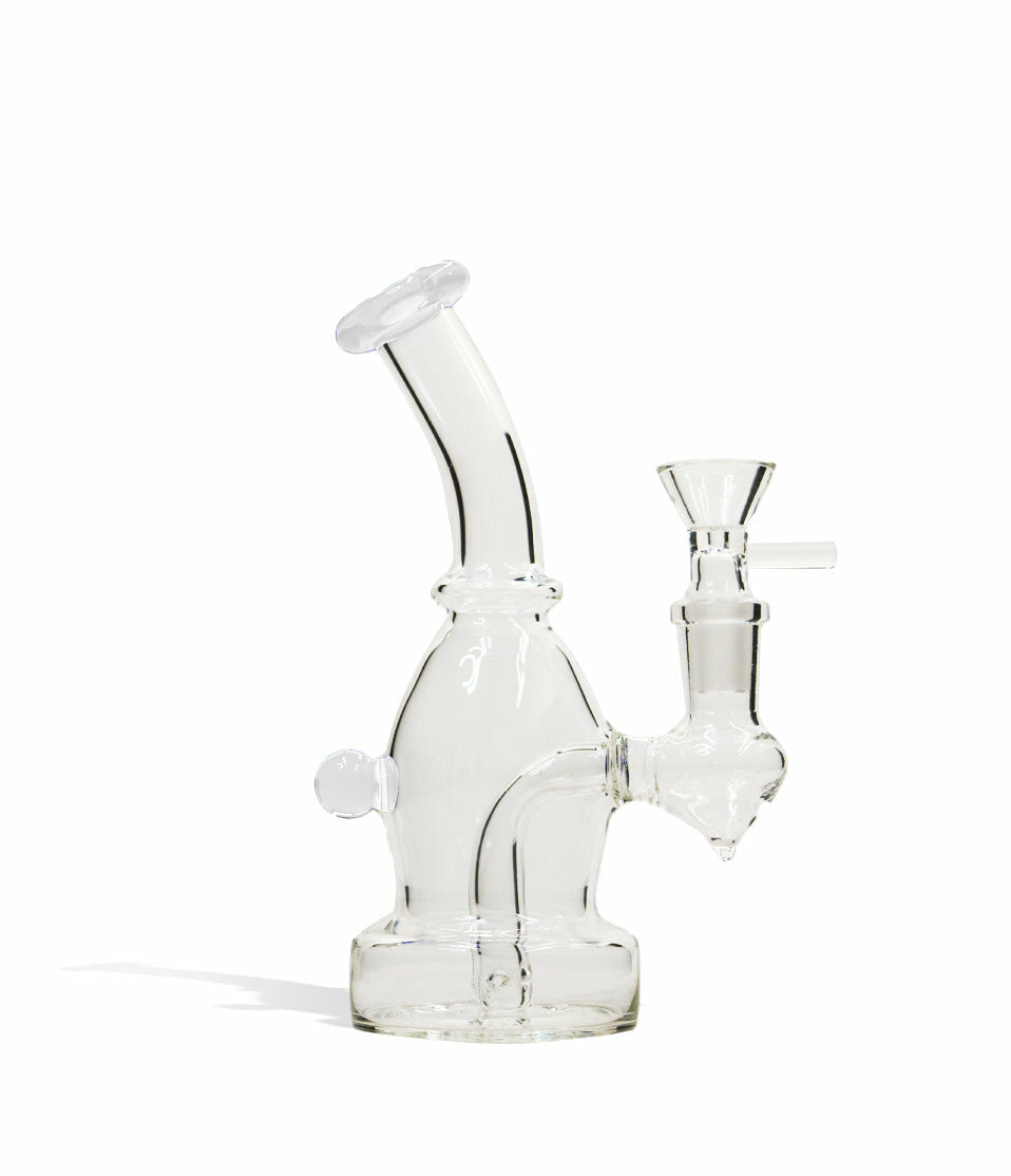 6 Inch Glass Water Pipe with Colored Lip