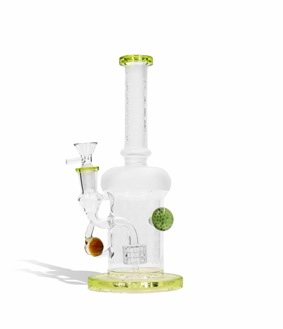 9 Inch Water Pipe with Honey Comb Perc and 14mm Funnel Bowl