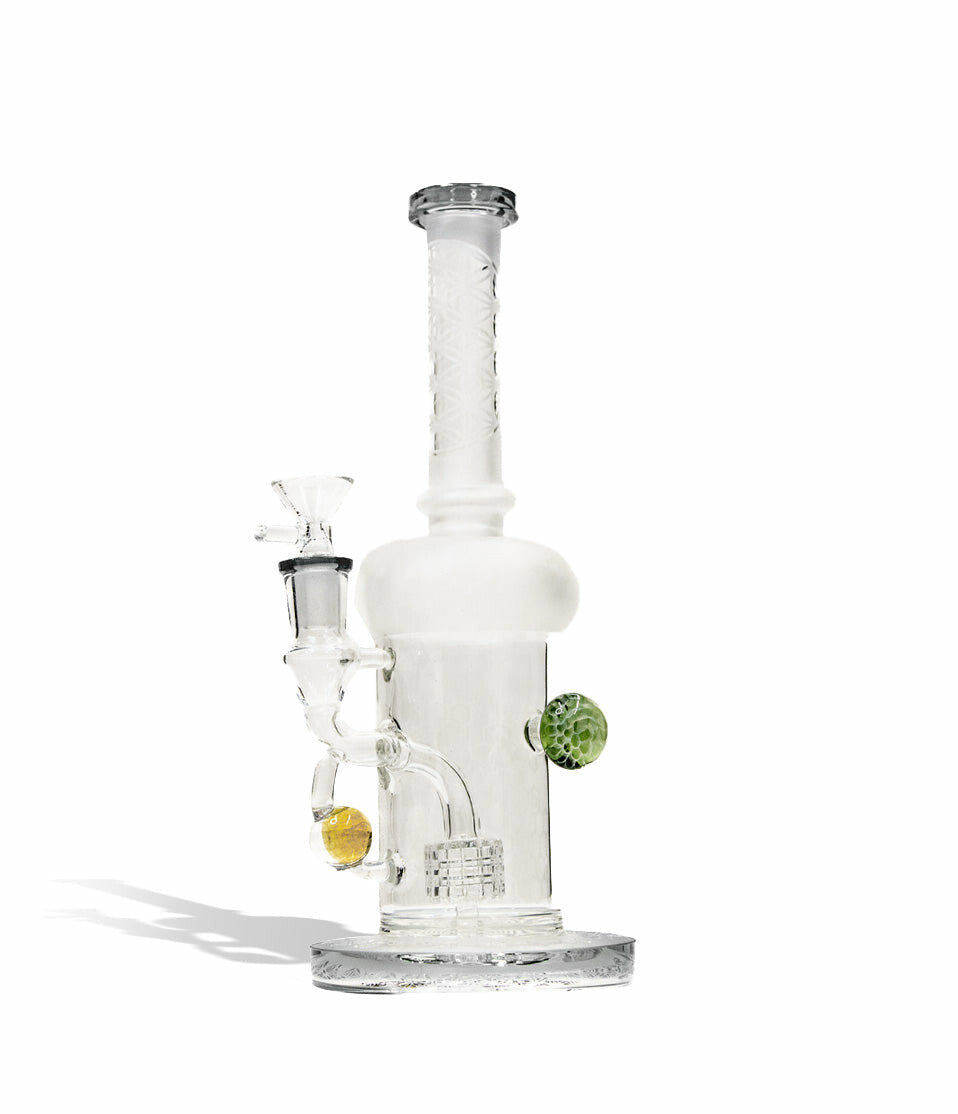 9 Inch Water Pipe with Honey Comb Perc and 14mm Funnel Bowl