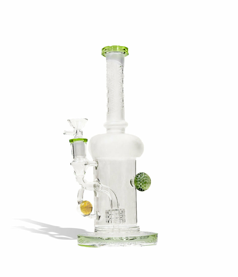 9 Inch Water Pipe with Honey Comb Perc and 14mm Funnel Bowl
