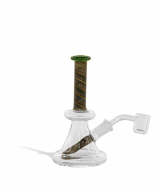 6 inch Colored Striped Water Pipe with built in 14mm Downstem