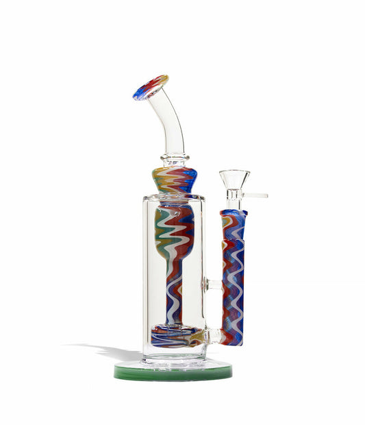 9 Inch Dab Rig with Color Matched Perc and Mouthpiece