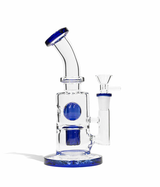 8 Inch Water Pipe with Matching Mouthpiece, Base, and Percs