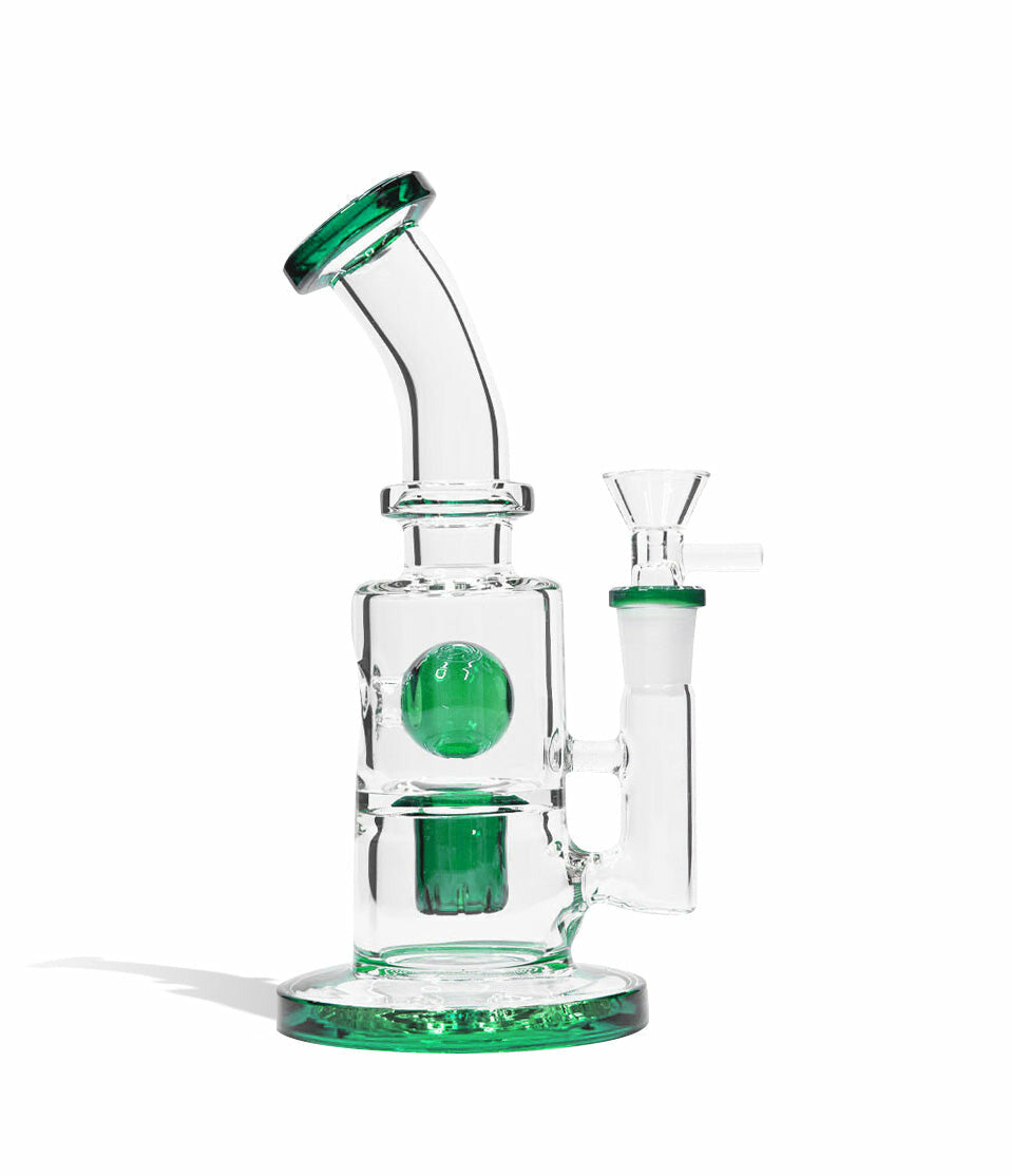 8 Inch Water Pipe with Matching Mouthpiece, Base, and Percs