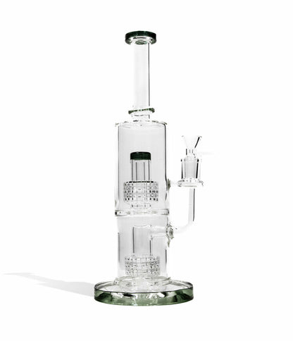 10 Inch Water Pipe with Double Showerhead Perc and 14mm Funnel Bowl